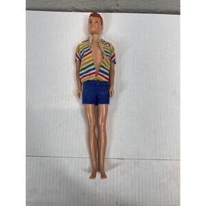 Vintage 1960 Allen Doll Ken's Friend From Barbie Shirt & Shorts